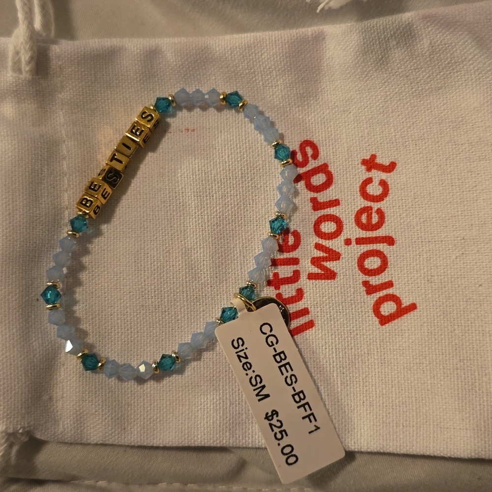 Little Words Project Besties Bracelet - Blue and Gold